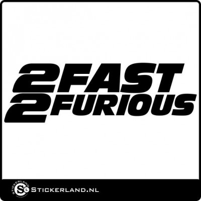 2 fast 2 furious sticker