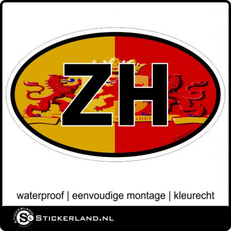 Provinciesticker Zuid Holland