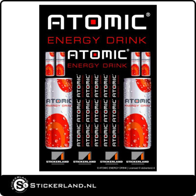 Stickerset Atomic Energy (34x24cm)