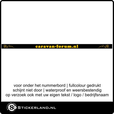 Caravan-forum.nl kentekensticker