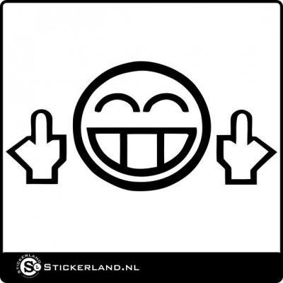 Finger Smilie sticker