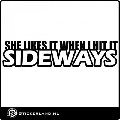 Sideways Sticker