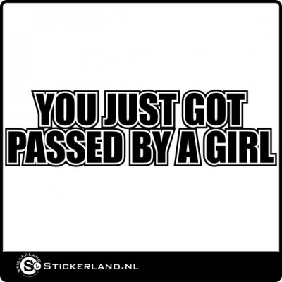 Passed By a Girl sticker