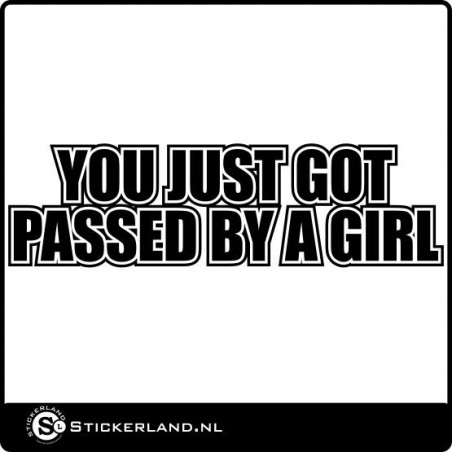 Passed By a Girl sticker