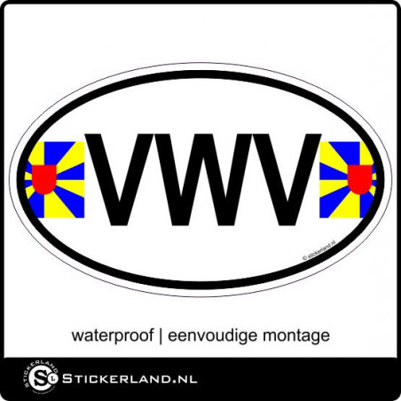 Provinciesticker West Vlaanderen
