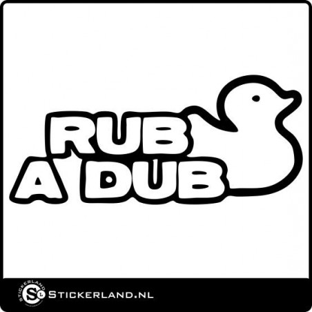 Rub a Dub sticker