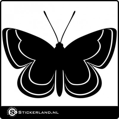 Vlinder 03 sticker