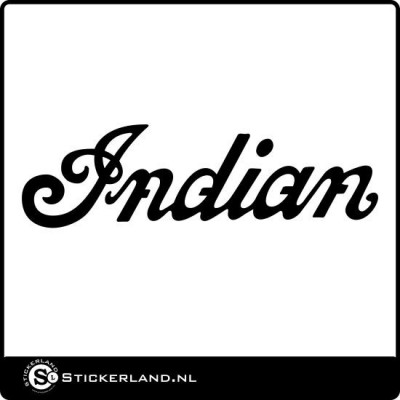 Indian logo sticker