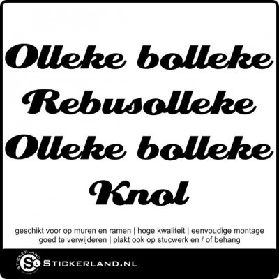 Olleke Bolleke muursticker (86x52cm)