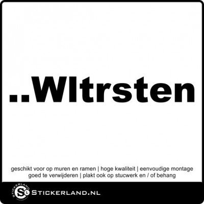 Wltrsten muursticker (110x16cm)