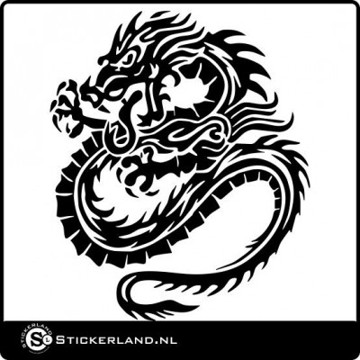 Draak XXL Sticker 1 (38x45 cm)