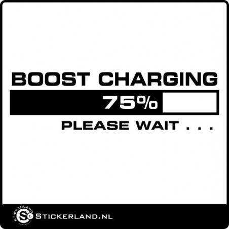 Boost charging sticker