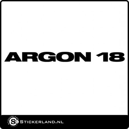 Argon Fietssticker