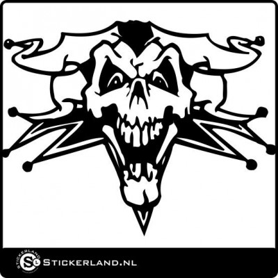 Joker / Skull XXL Sticker (45x35cm)