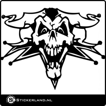 Joker / Skull XXL Sticker (45x35cm)