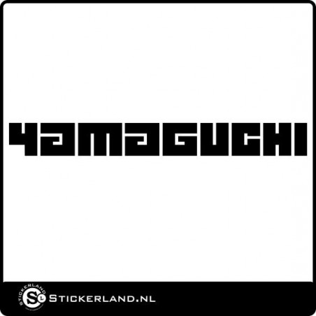 Yamaguchi fietssticker