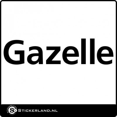 Gazelle type II fietssticker
