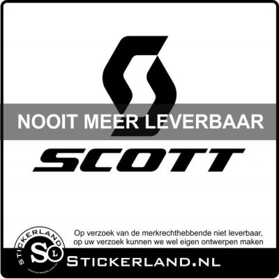 Scott 1 fietssticker