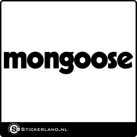 Mongoose fietssticker