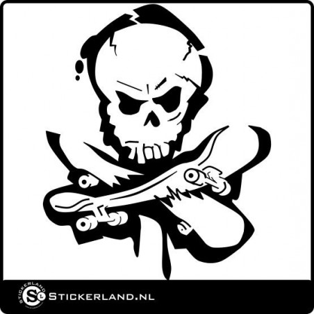 Skull Skate sticker
