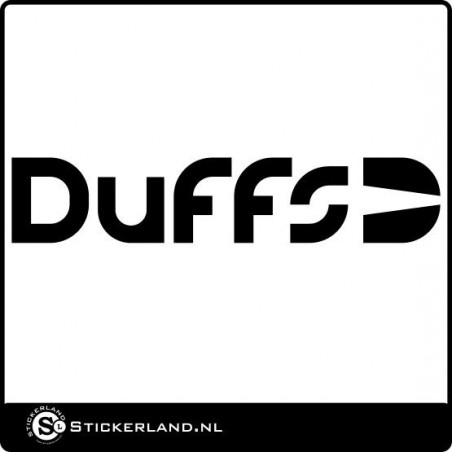 Duffs skate sticker