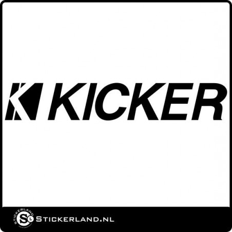 Kicker logo sticker