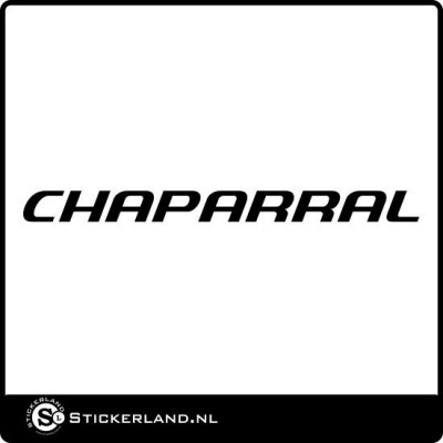 Chaparral sticker