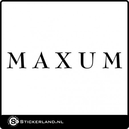 Maxum sticker