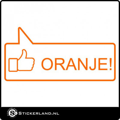 Like ORANJE sticker