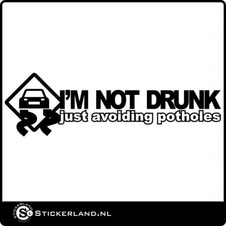 Im not drunk sticker