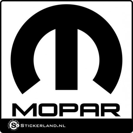 Mopar logo sticker