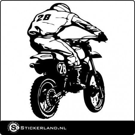 Motocrosser sticker 01 (55x79cm)