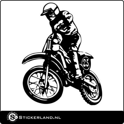 Motocrosser sticker 02 (55x70cm)