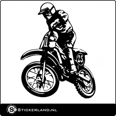 Motocrosser sticker 02 (55x70cm)