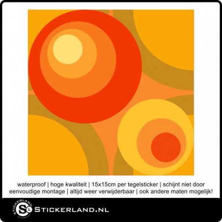 Tegelstickers Fullcolor 004 (set van 5 stuks)