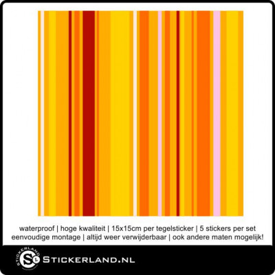 Tegelstickers Fullcolor 006 (set van 5 stuks)