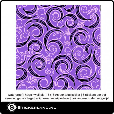 Tegelstickers Fullcolor 019 (set van 5 stuks)