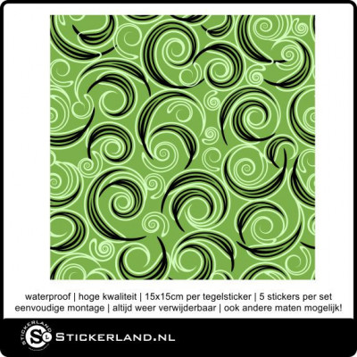 Tegelstickers Fullcolor 020 (set van 5 stuks)