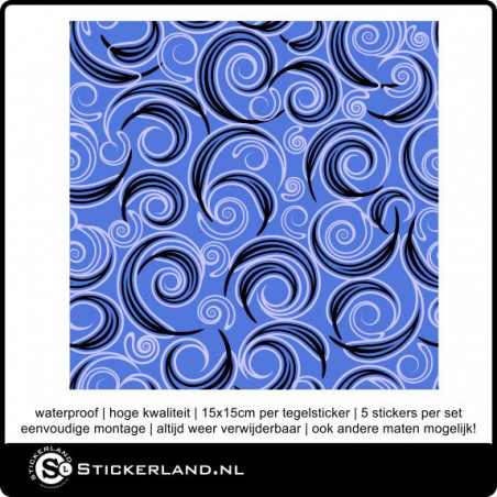 Tegelstickers Fullcolor 021 (set van 5 stuks)