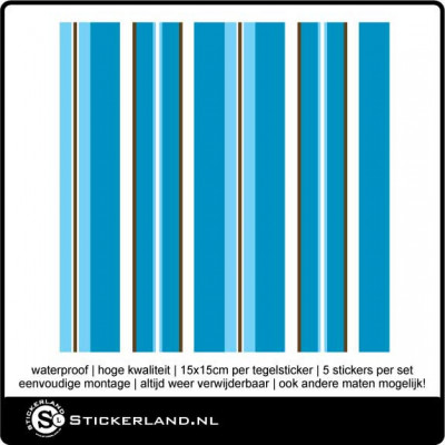 Tegelstickers Fullcolor 036 (set van 5 stuks)