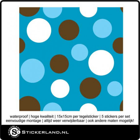 Tegelstickers Fullcolor 039 (set van 5 stuks)