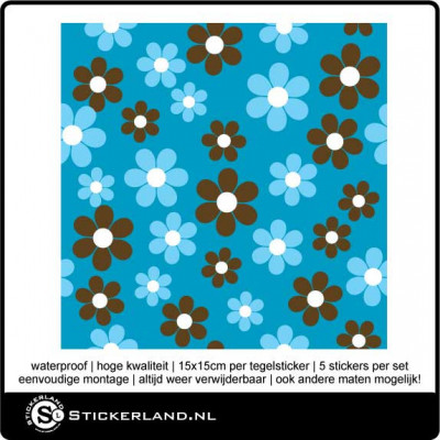 Tegelstickers Fullcolor 041 (set van 5 stuks)