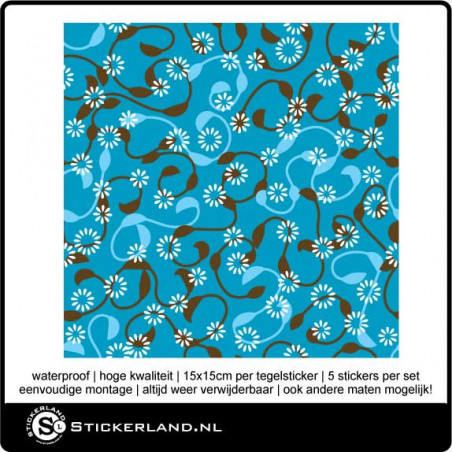 Tegelstickers Fullcolor 042 (set van 5 stuks)