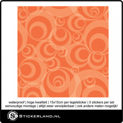 Tegelstickers Fullcolor 048 (set van 5 stuks)