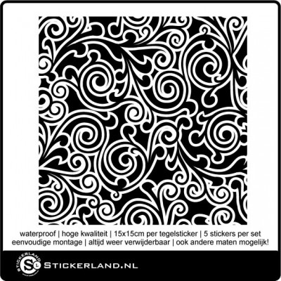 Tegelstickers Fullcolor 049 (set van 5 stuks)