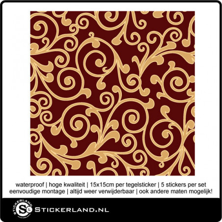 Tegelstickers Fullcolor 050 (set van 5 stuks)