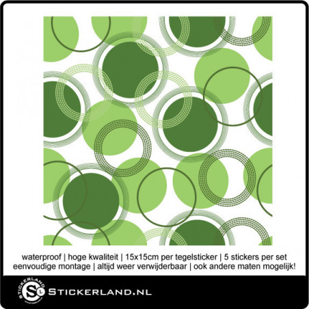 Tegelstickers Fullcolor 051 (set van 5 stuks)