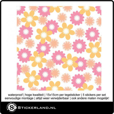 Tegelstickers Fullcolor 056 (set van 5 stuks)