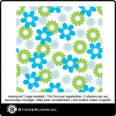 Tegelstickers Fullcolor 057 (set van 5 stuks)