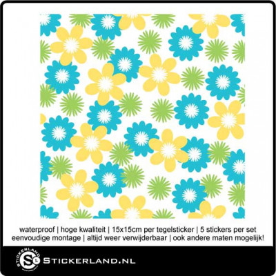 Tegelstickers Fullcolor 058 (set van 5 stuks)